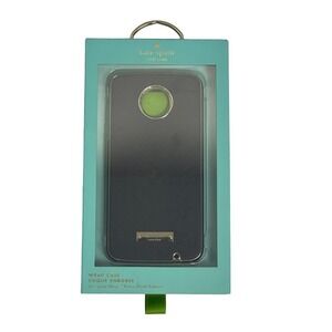NWT Kate Spade Wrap Case Moto Z Force Droid Black Textured Gold Trim‎